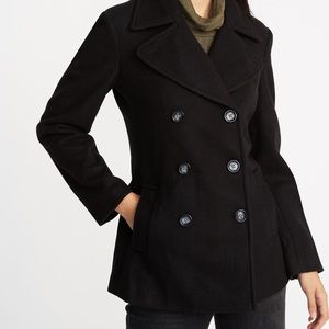 Old Navy Black Peacoat